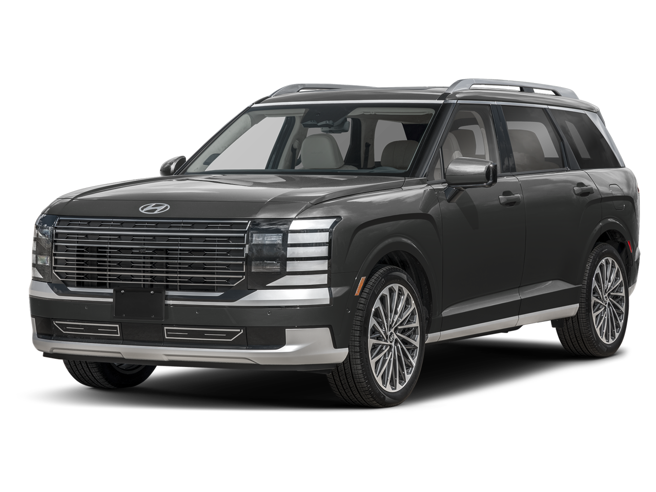 2026 Hyundai Palisade Calligraphy in Otro — front three-quarter view